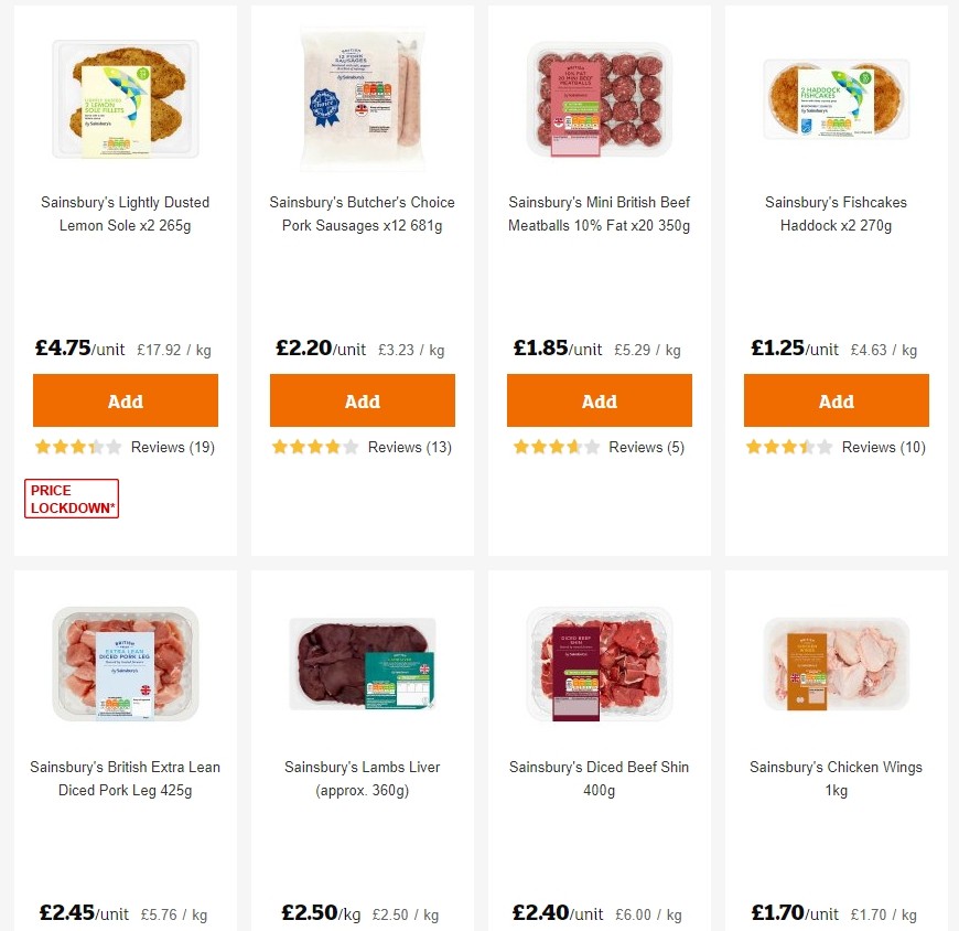 Sainsbury's Offers from 3 January