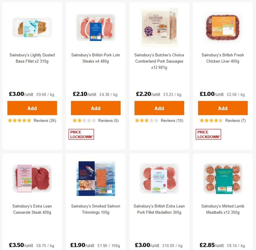 Sainsbury's Offers from 3 January