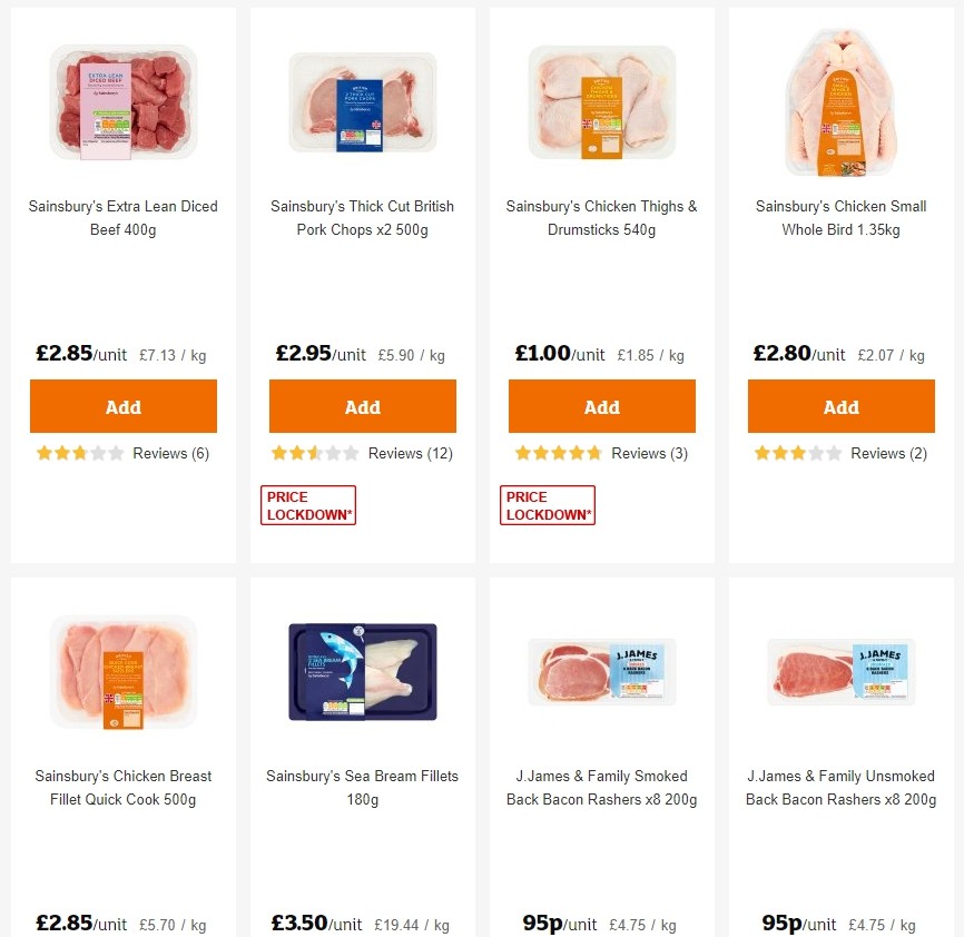 Sainsbury's Offers from 3 January