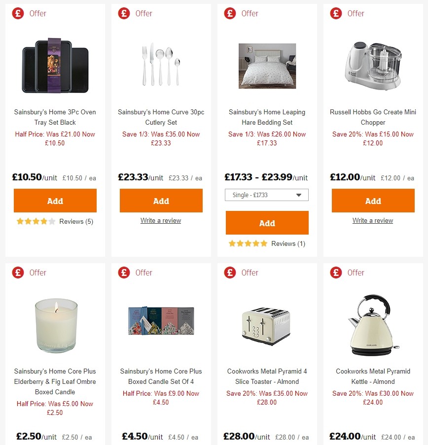 Sainsbury's Offers from 3 January