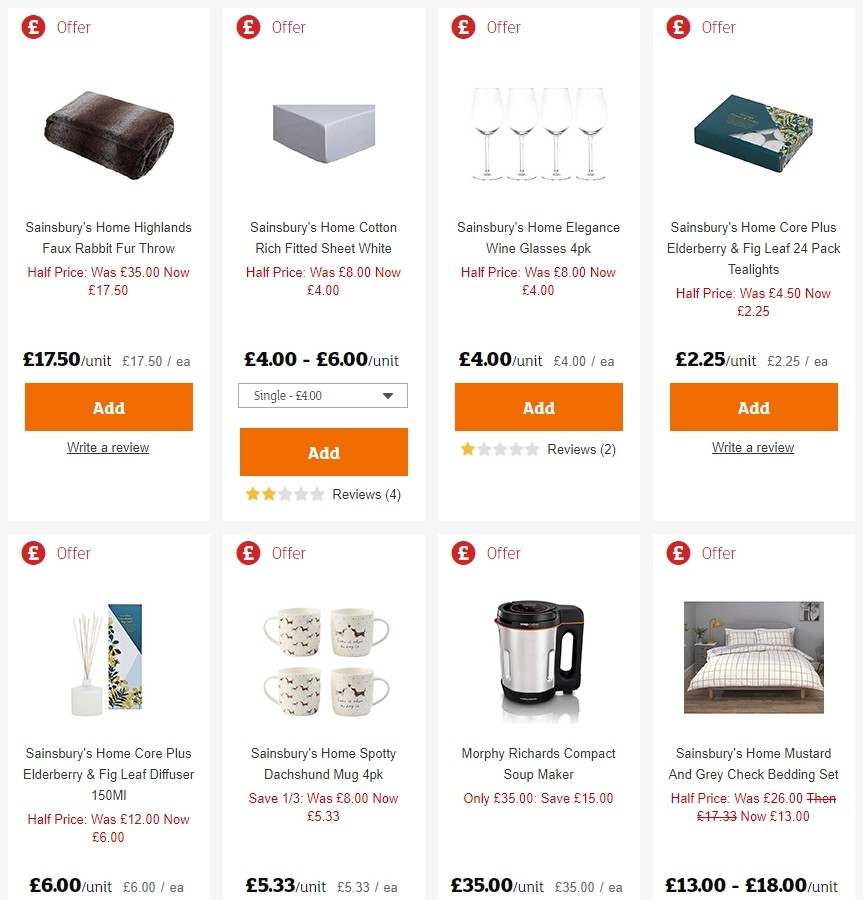 Sainsbury's Offers from 3 January