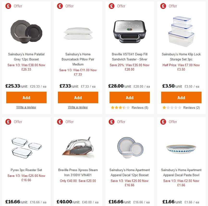 Sainsbury's Offers from 3 January