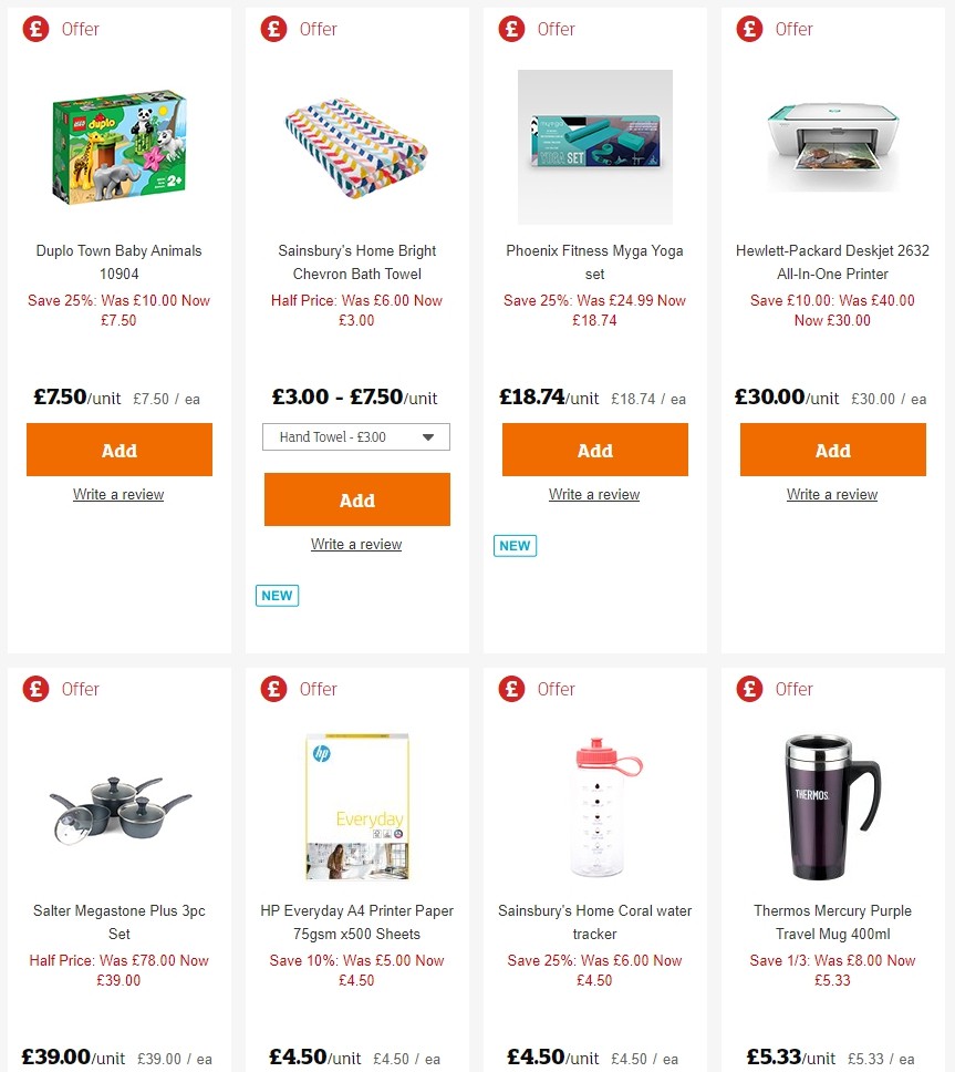 Sainsbury's Offers from 3 January