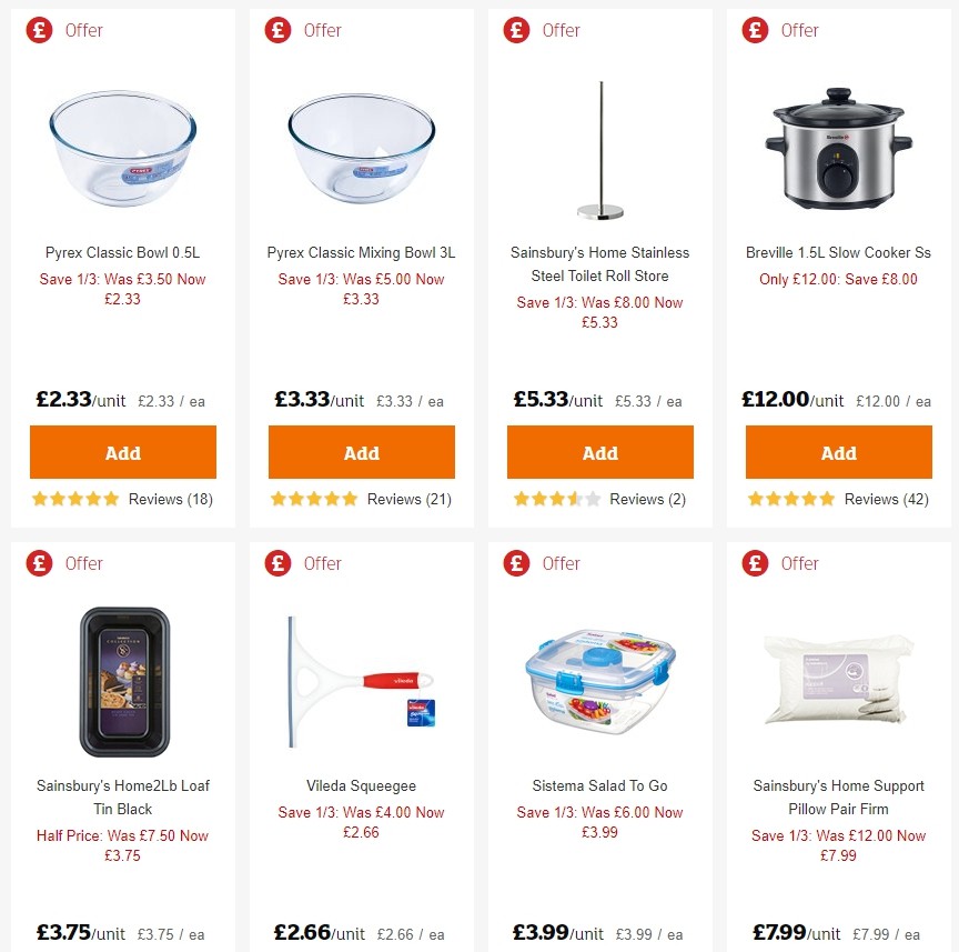 Sainsbury's Offers from 3 January