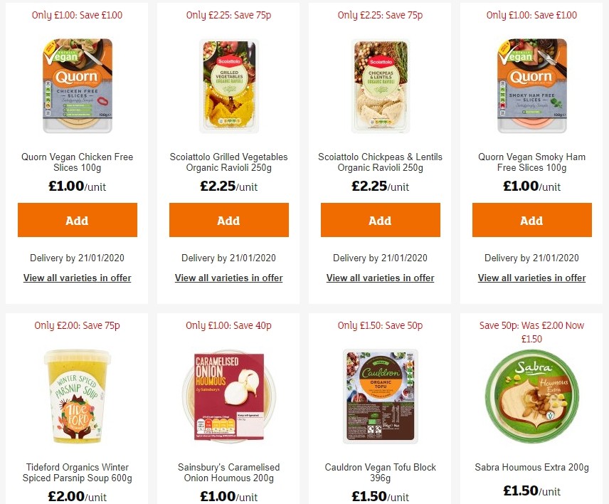 Sainsbury's Offers from 3 January