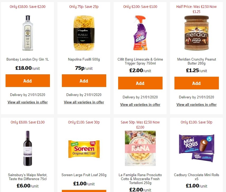Sainsbury's Offers from 10 January