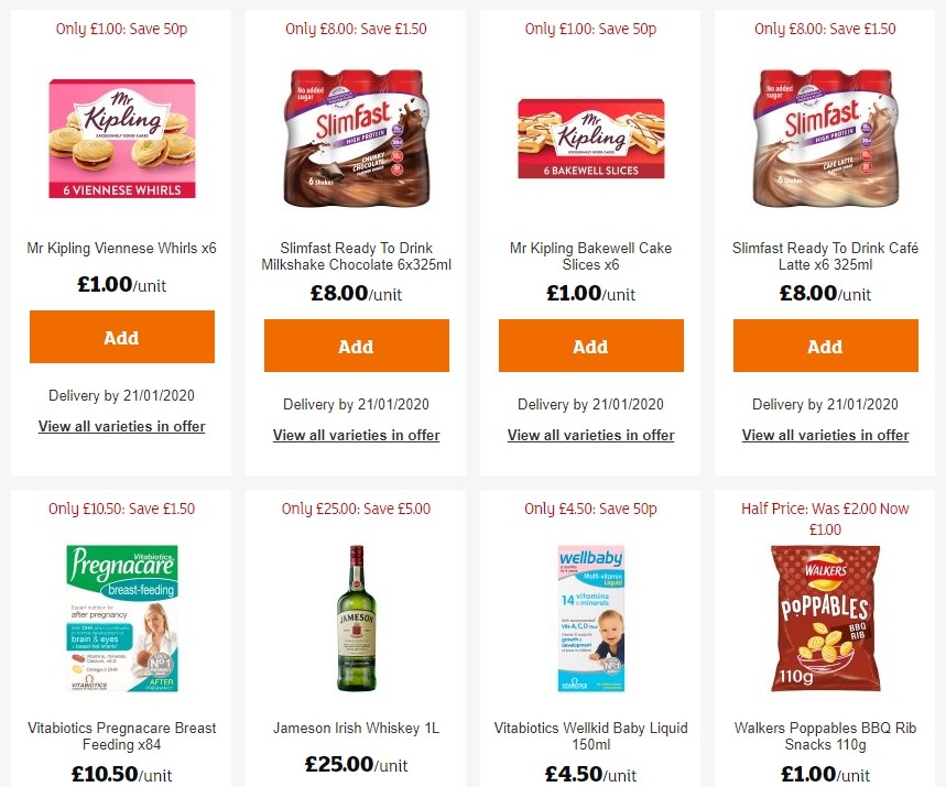 Sainsbury's Offers from 10 January