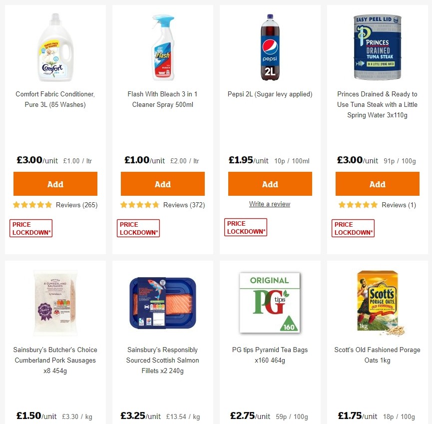 Sainsbury's Offers from 10 January