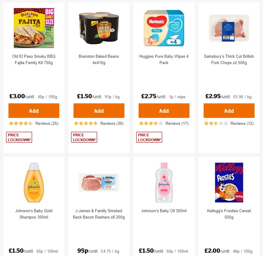 Sainsbury's Offers from 10 January