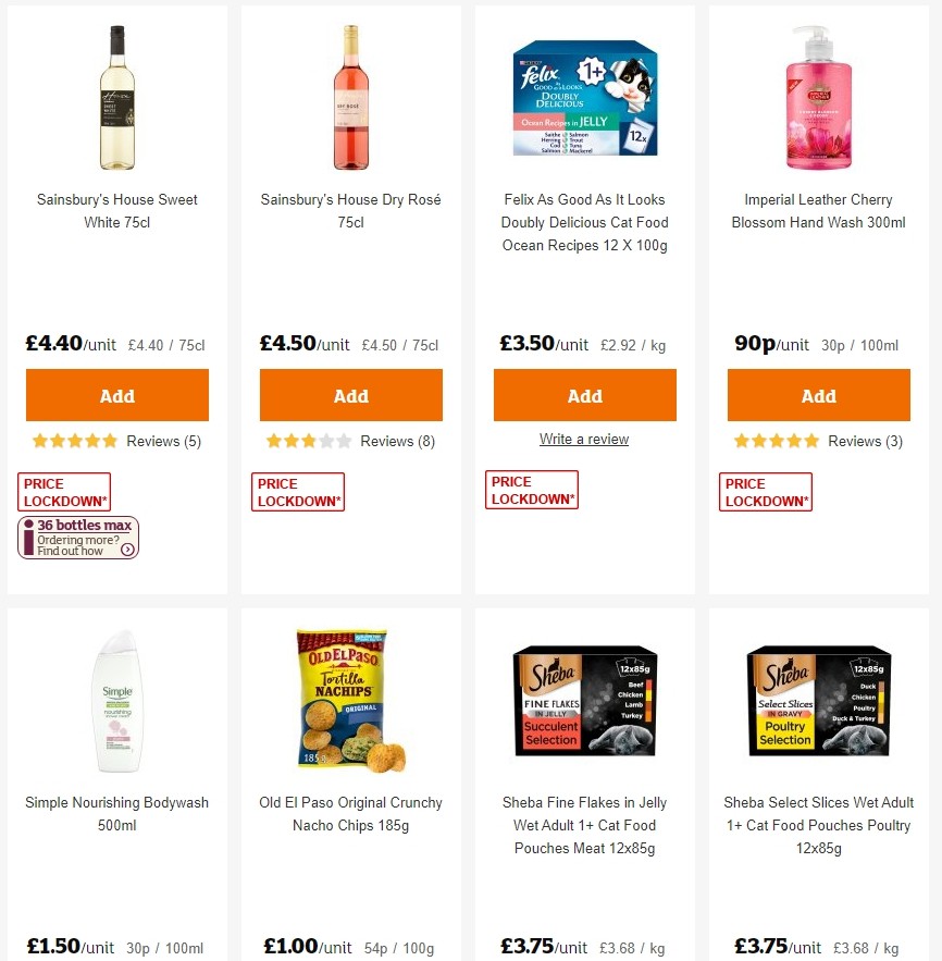Sainsbury's Offers from 10 January