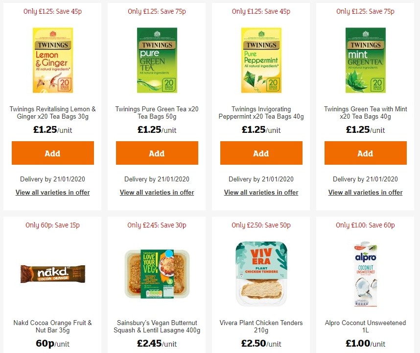 Sainsbury's Offers from 10 January