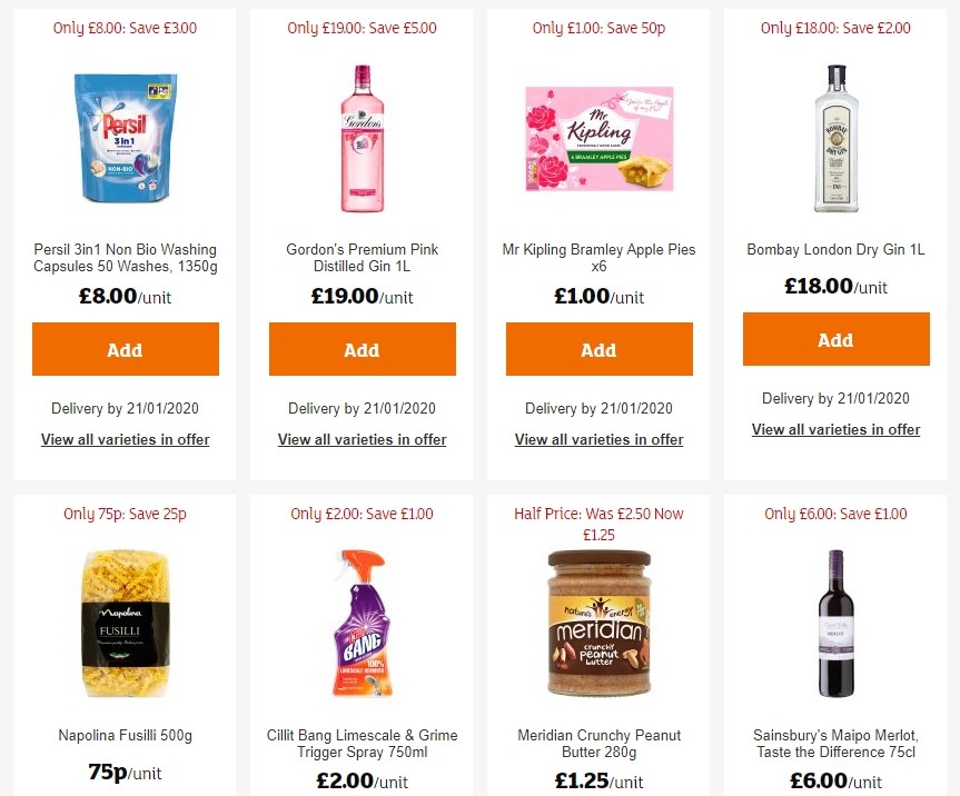 Sainsbury's Offers from 17 January
