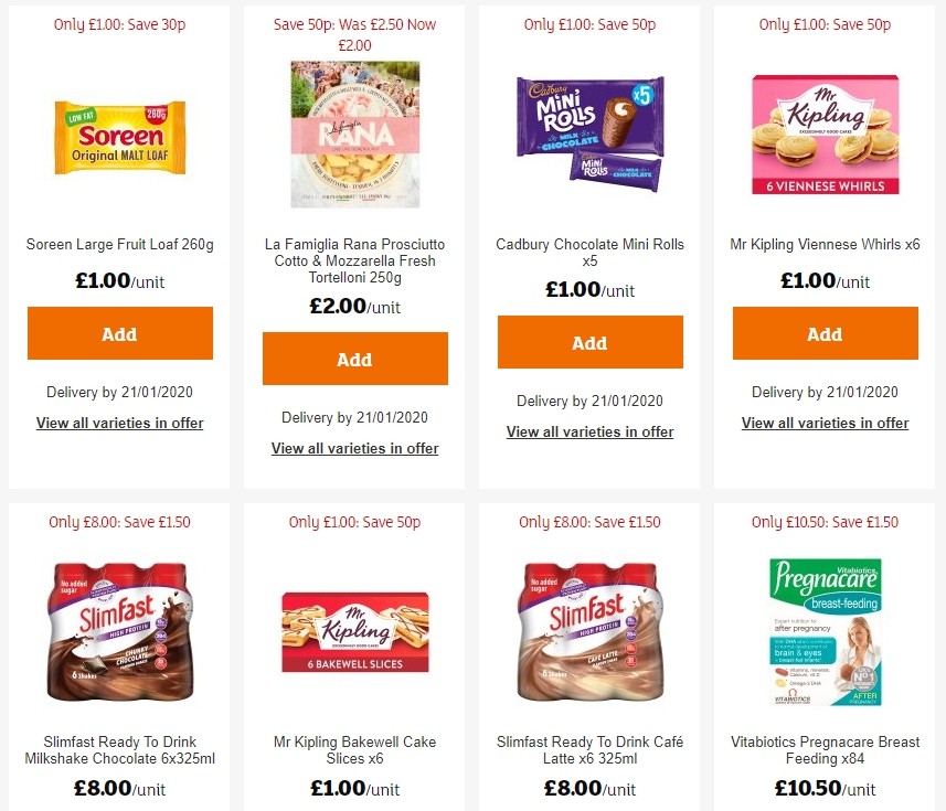 Sainsbury's Offers from 17 January