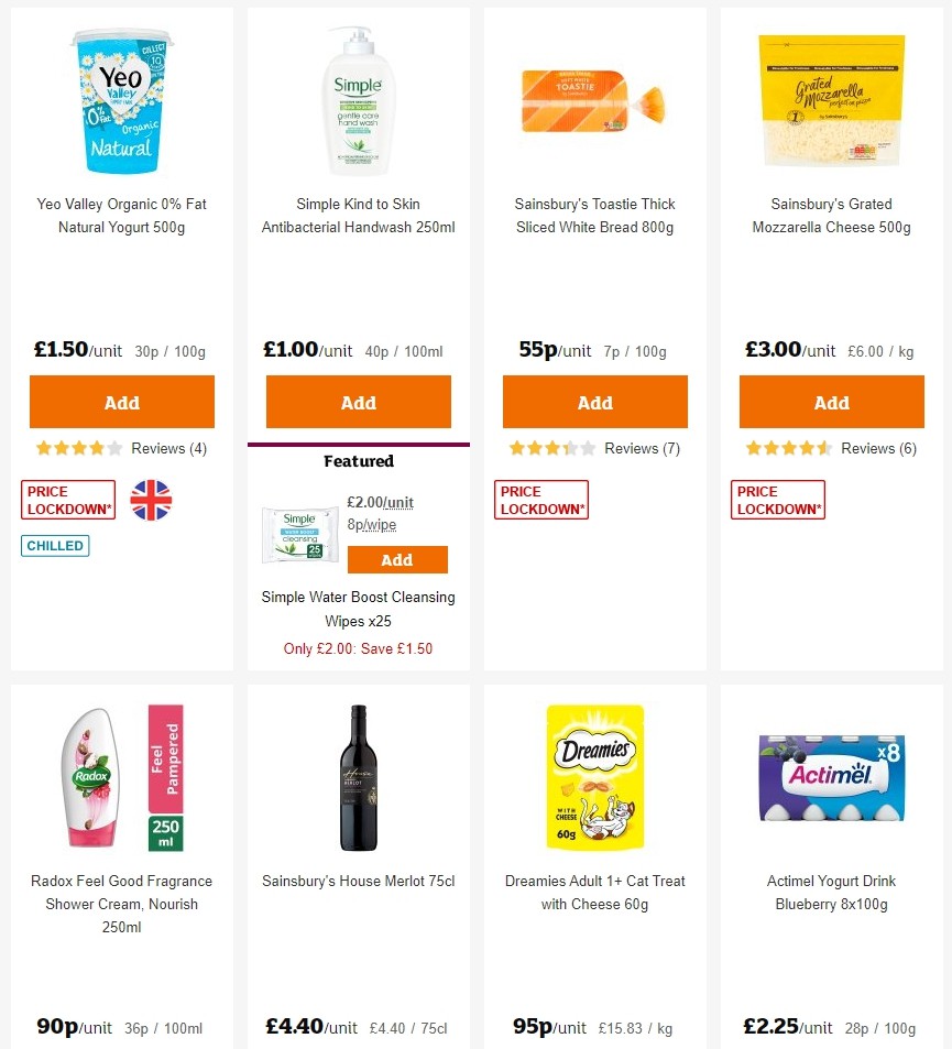 Sainsbury's Offers from 17 January