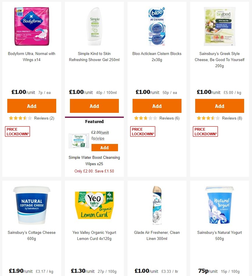 Sainsbury's Offers from 17 January