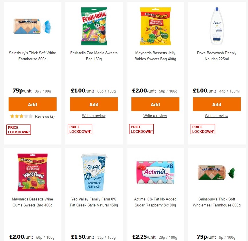 Sainsbury's Offers from 17 January