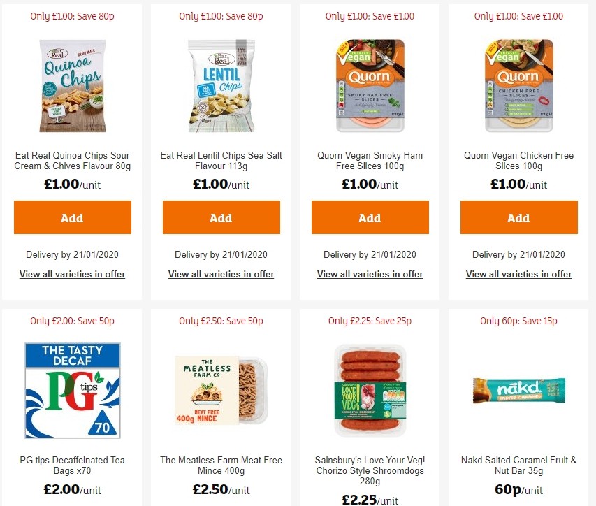 Sainsbury's Offers from 17 January