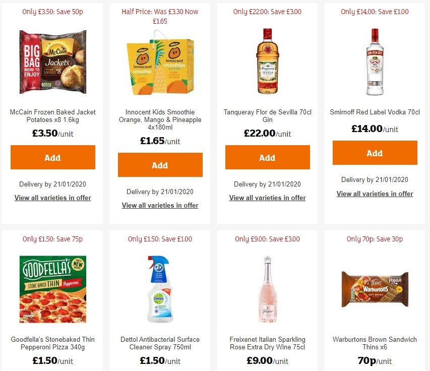 Sainsbury's Offers from 17 January