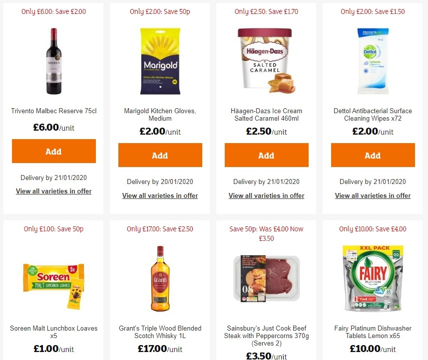 Sainsbury's Offers from 17 January