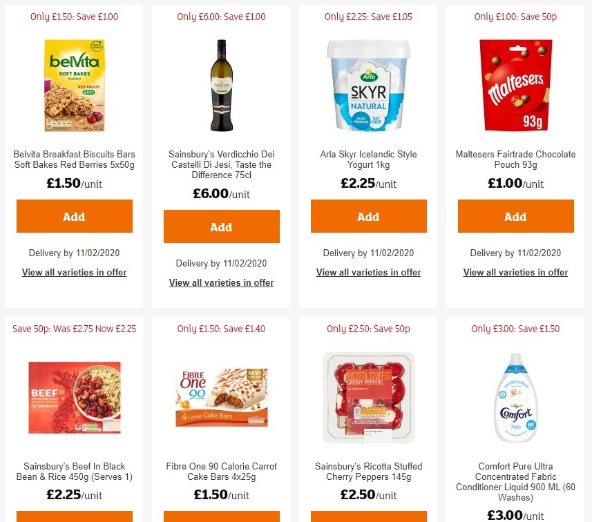 Sainsbury's Offers from 24 January