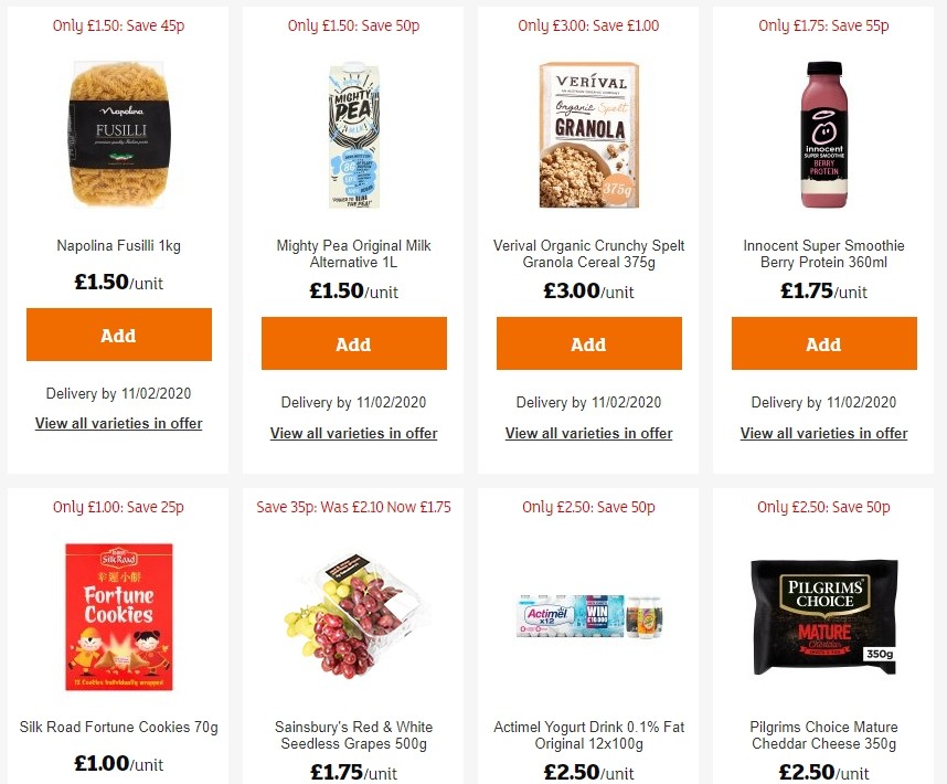 Sainsbury's Offers from 24 January