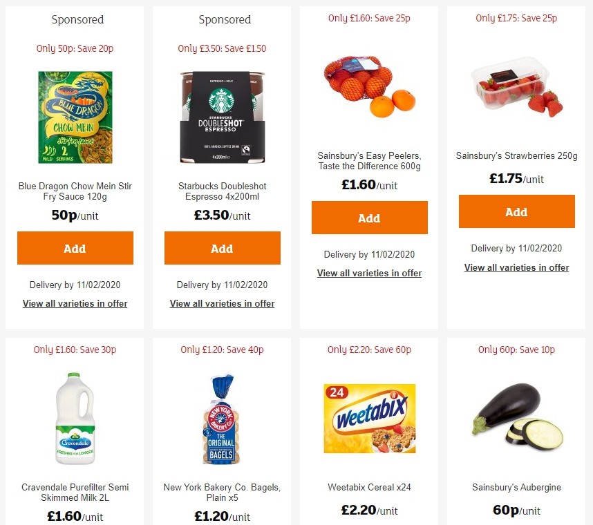 Sainsbury's Offers from 24 January
