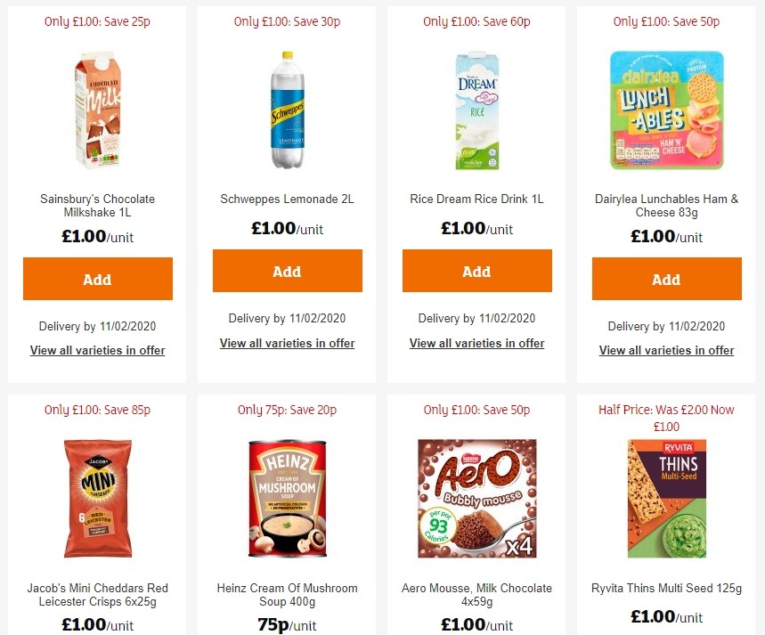 Sainsbury's Offers from 24 January
