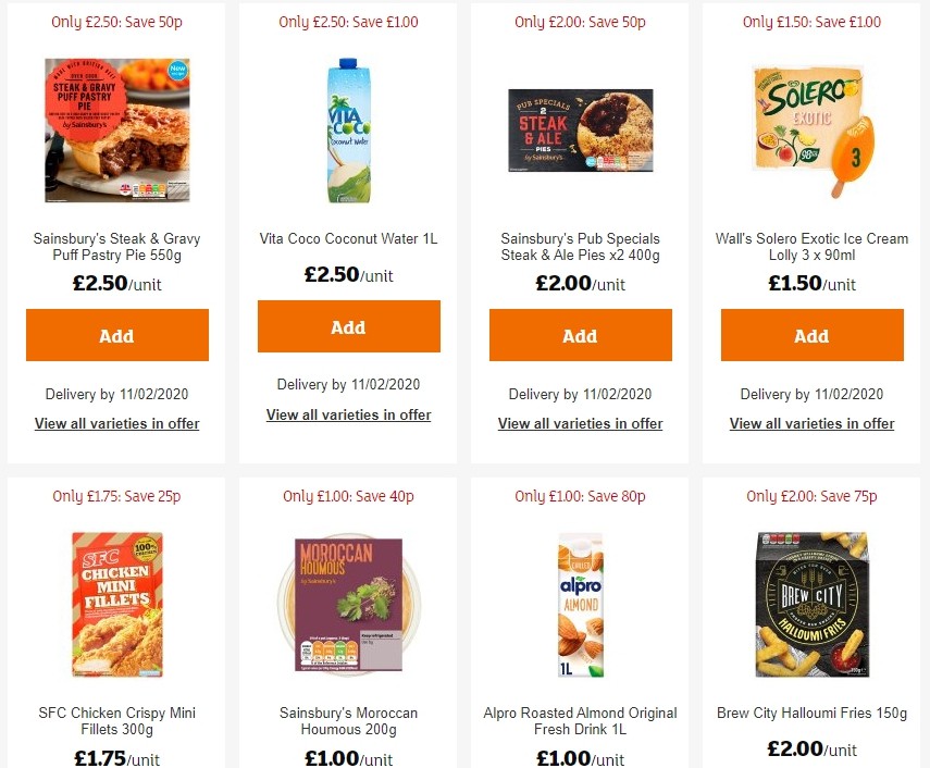 Sainsbury's Offers from 31 January
