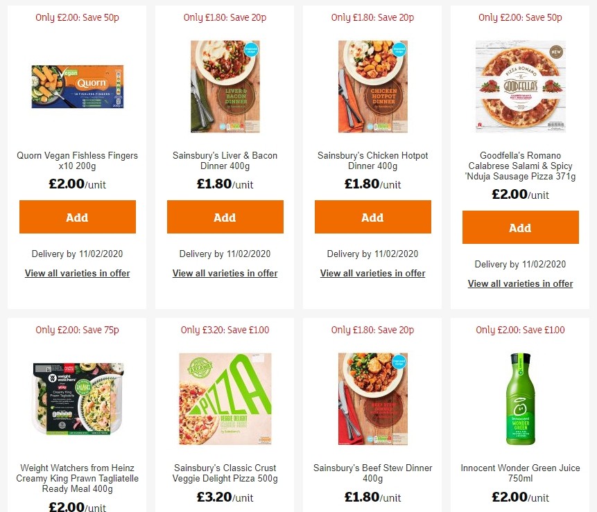 Sainsbury's Offers from 31 January