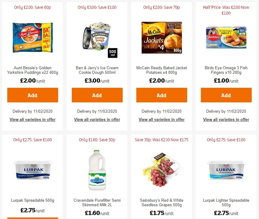 Sainsbury's Offers from 31 January