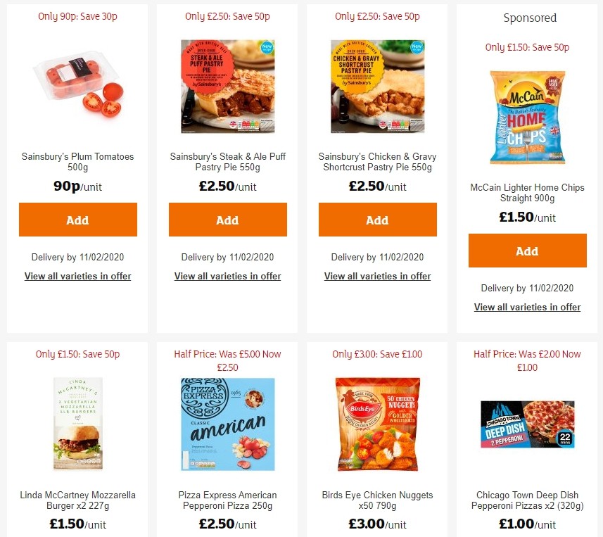 Sainsbury's Offers from 31 January