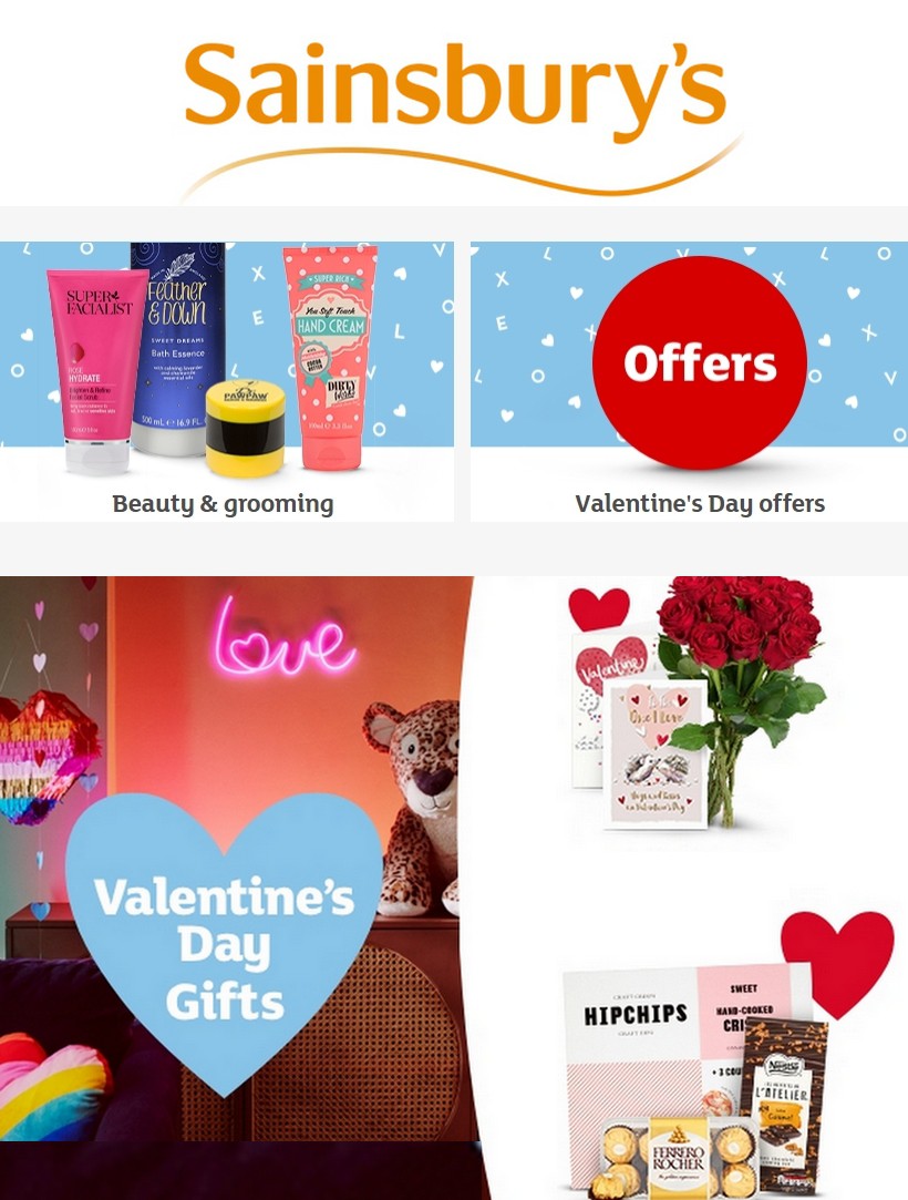 Sainsbury's Valentine's Day Offers from 4 February