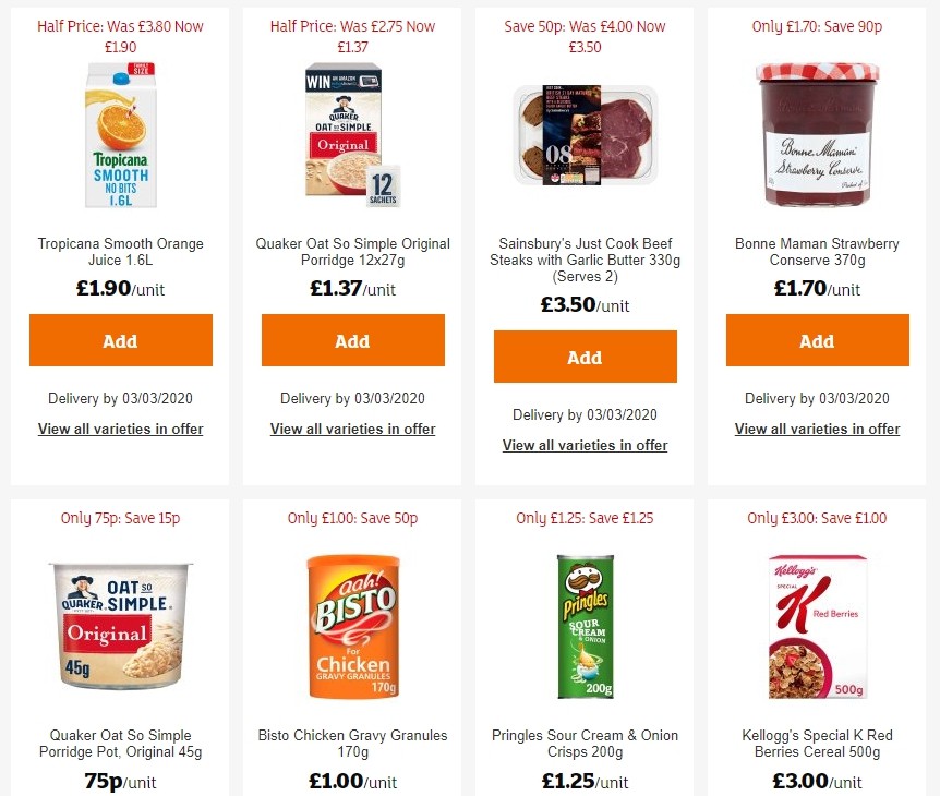 Sainsbury's Offers from 14 February