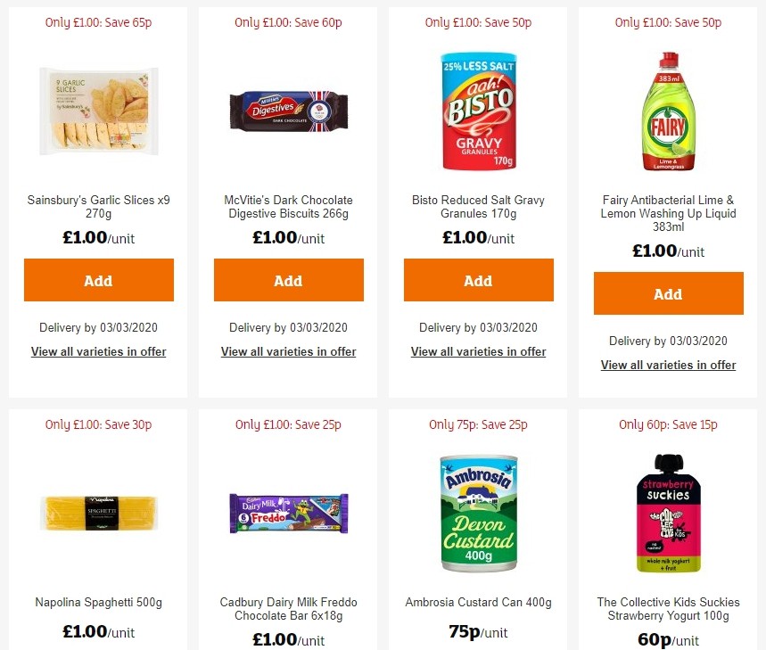 Sainsbury's Offers from 14 February