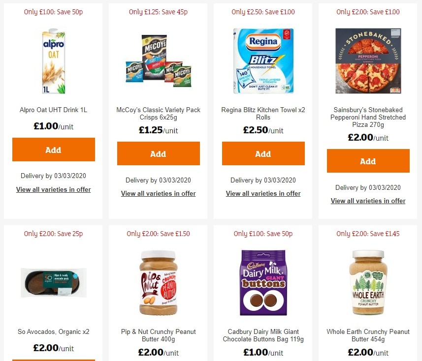 Sainsbury's Offers from 21 February
