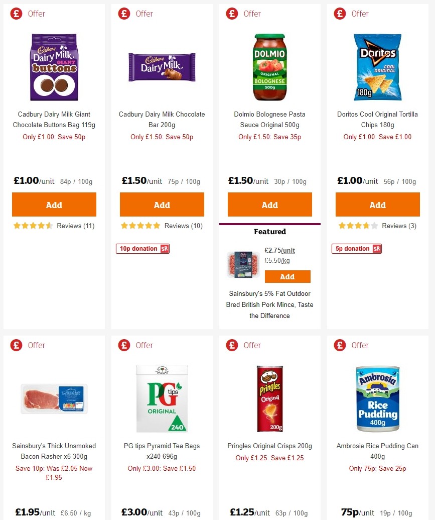 Sainsbury's Offers from 21 February