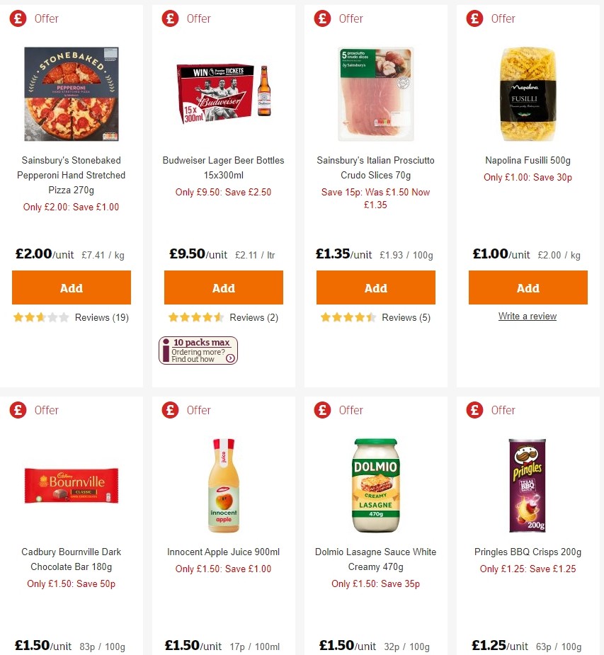 Sainsbury's Offers from 21 February