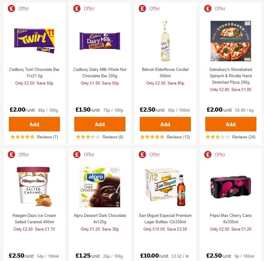 Sainsbury's Offers from 21 February