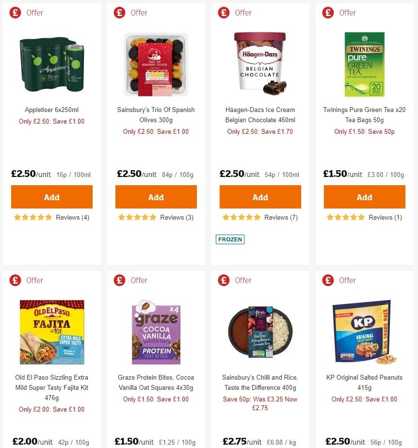 Sainsbury's Offers from 21 February