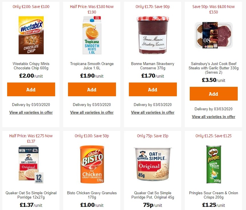 Sainsbury's Offers from 21 February