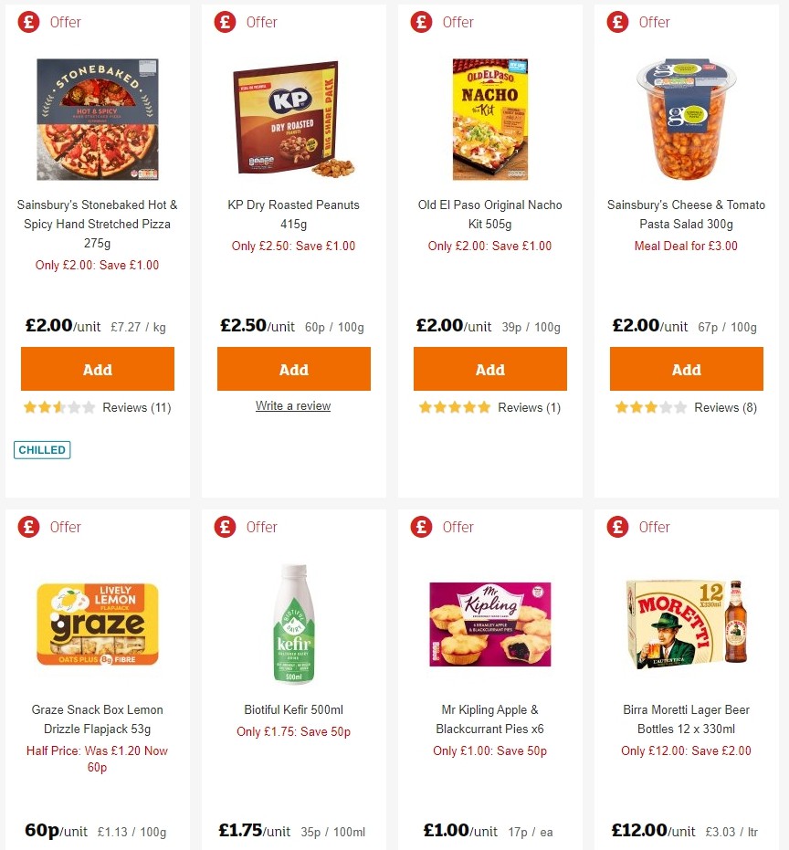 Sainsbury's Offers from 21 February