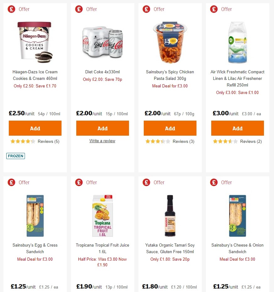 Sainsbury's Offers from 21 February
