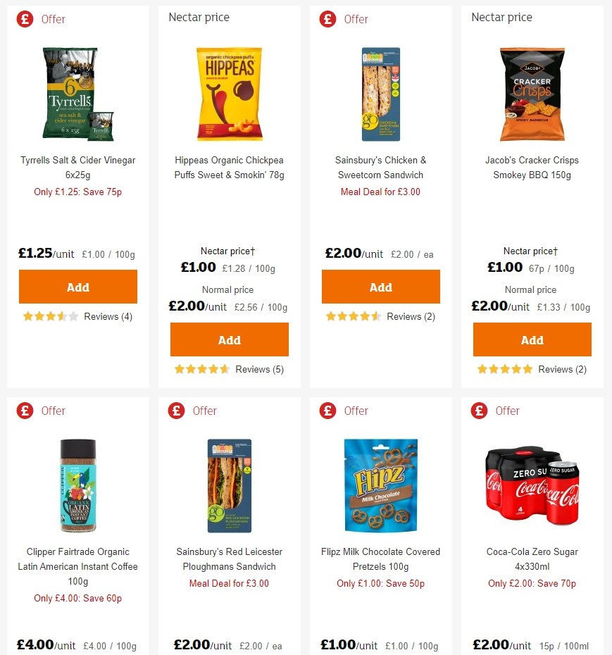 Sainsbury's Offers from 21 February