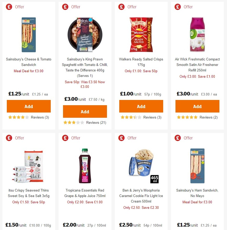 Sainsbury's Offers from 21 February