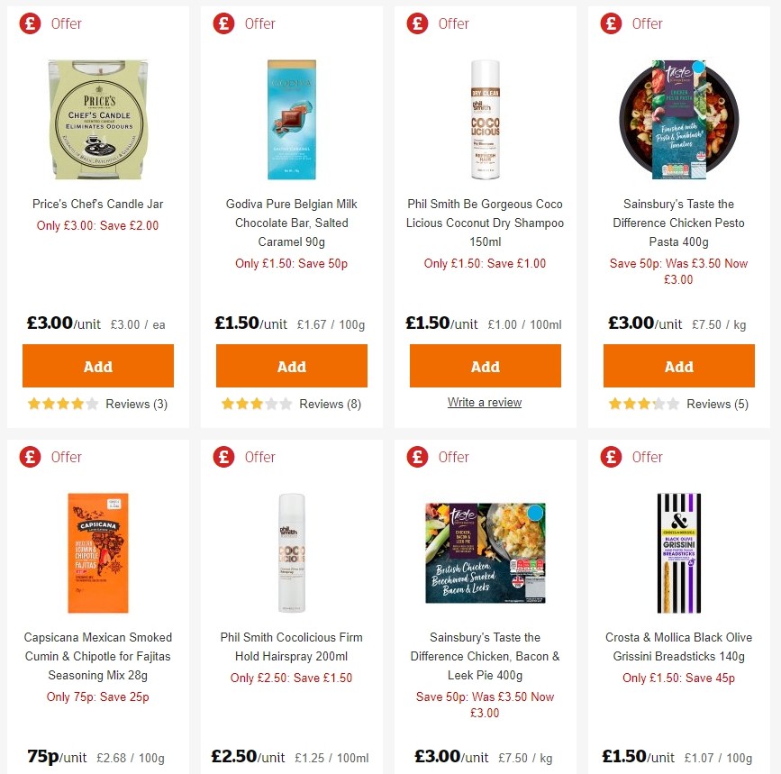 Sainsbury's Offers from 21 February