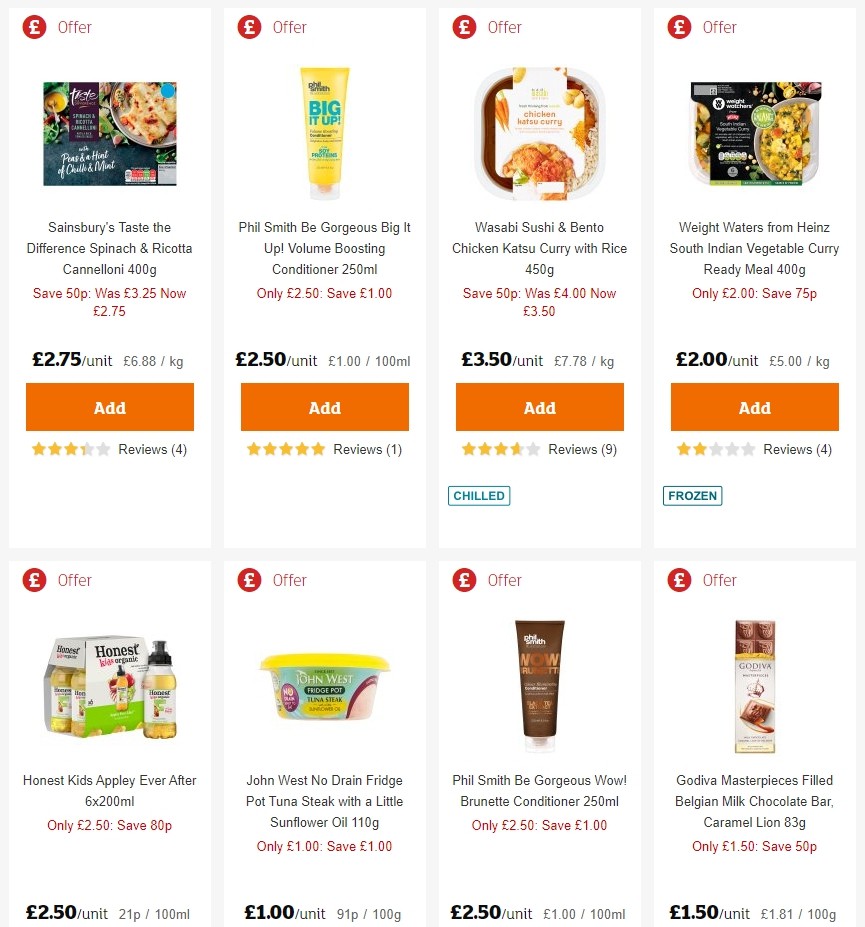 Sainsbury's Offers from 21 February