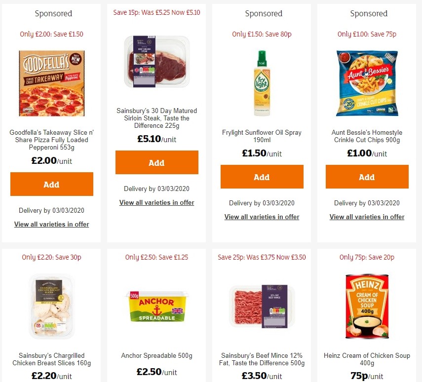 Sainsbury's Offers from 21 February