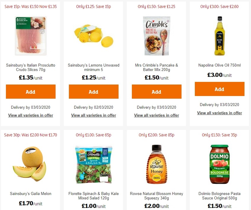 Sainsbury's Offers from 21 February