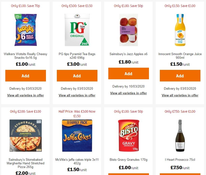 Sainsbury's Offers from 21 February