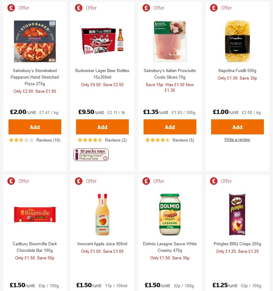 Sainsbury's Offers from 28 February